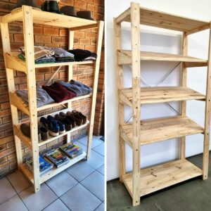 1 Bay Angled Shelving Unit DIY Kit - Image 2