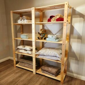 2 Bay Linen Shelving Unit DIY Kit - Image 1