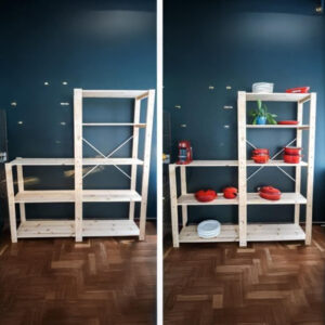 2 Bay Shelving Unit DIY Kit L-Shape - Image 3