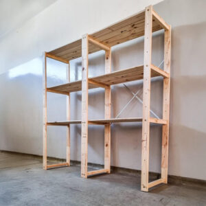 2 Bay Shelving Unit DIY Kit With Bases - Image 1