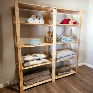 2 Bay Linen Shelving Unit DIY Kit - Image 6