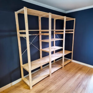 3 Bay Skeleton Closet DIY Kit 2256 High - Image 1