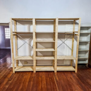 3 Bay Skeleton Closet DIY Kit 2256 High - Image 3
