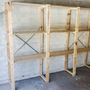 3 Bay Shelving Unit DIY Kit With Bases - Image 1