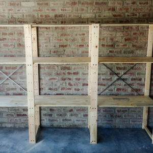 3 Bay Shelving Unit DIY Kit With Bases - Image 3