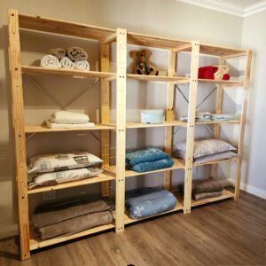 3 Bay Linen Shelving Unit DIY Kit - Image 3