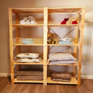 2 Bay Linen Shelving Unit DIY Kit - Image 5